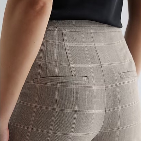 Express Editor Plaid Skinny High Rise Pant NWT Size 0L - Picture 4 of 11